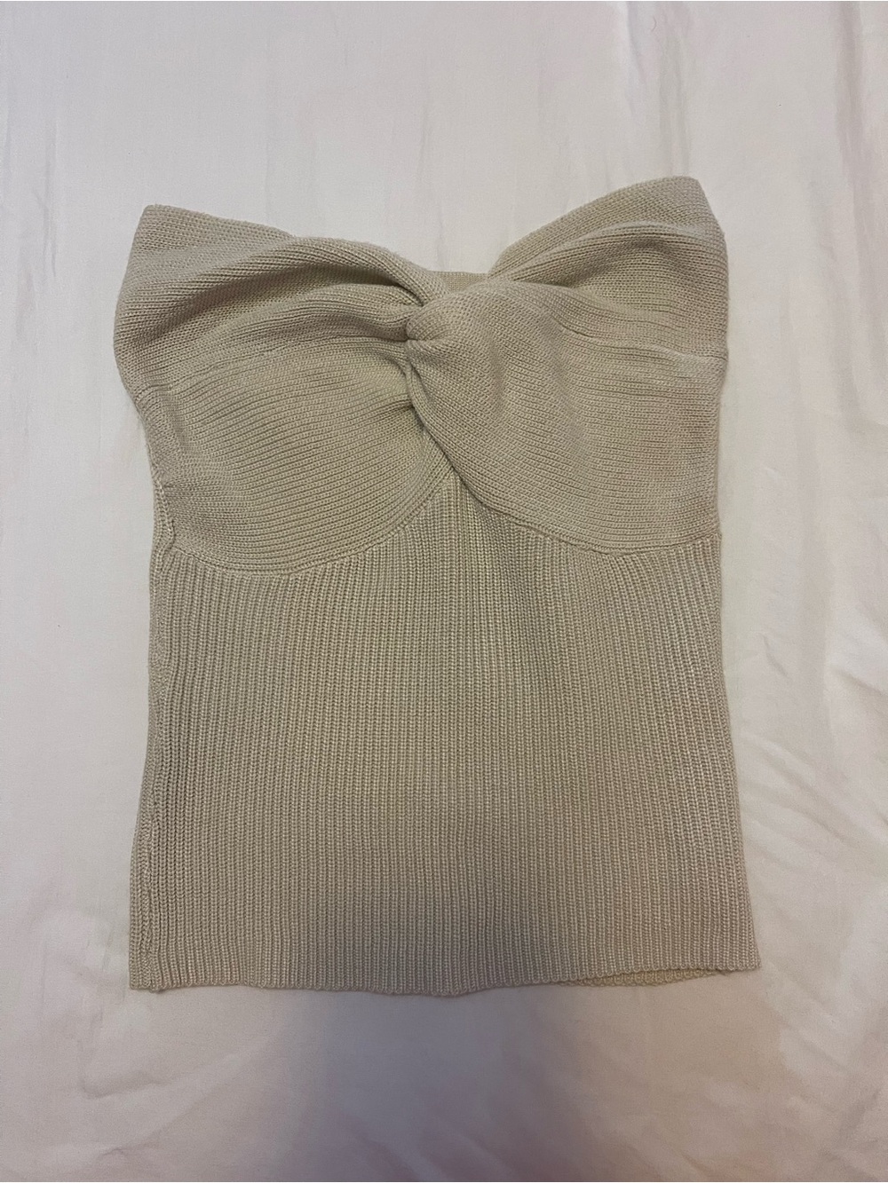 Knit tube top